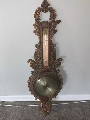 Vintage Airguide Banjo Style Wall Barometer Weather Station *No Reserve READ PLS • $20