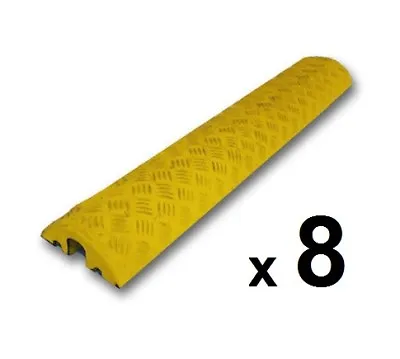 Pack Of 8 - Yellow Cable / Hose Protection Ramps • £274.99