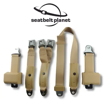 1977-1987 Chevy Suburban 2nd Row Driver Passenger Center Seat Belt Kit 2-Point • $181.95