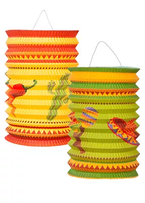 Mexican Party Decoration Fiesta Paper Lanterns Pk2 • £8.25