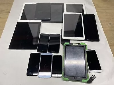 Lot Of 15 Phones / Tablets IPad 3 IPhone 6S Ellipsis TABLET DROID MAXX 2 • $139.99