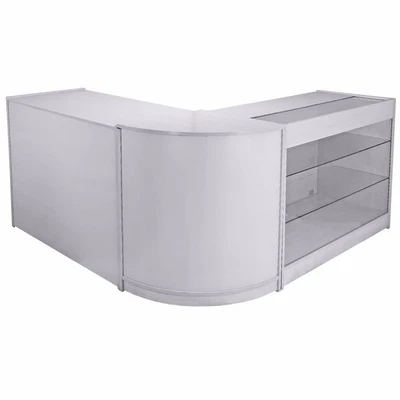 £549.99 • Buy Retail Counter Shop Display Storage Cabinet Lockable Glass Showcase Mars