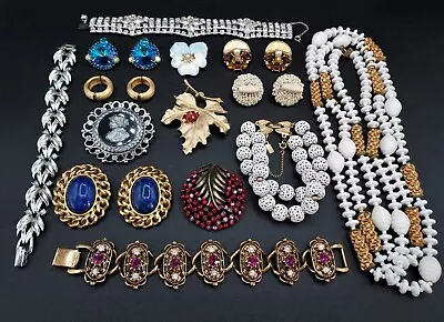 NICE Vintage Lot Of Signed Designer Jewelry Haskell Kramer Coro Karu Trifari • $80