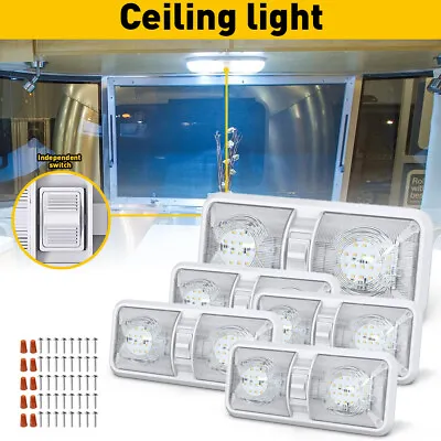 5 Pack 12V 48 LEDs RV Ceiling Dome Light RV Interior Lighting For Trailer Camper • $47.49