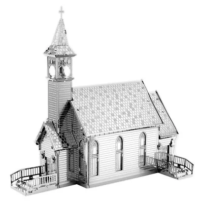 Fascinations Metal Earth The Old Country Church 3D Laser Cut Steel Model Kit • $12.95