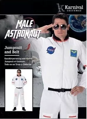 Mens Fancy Dress ASTRONAUT Space Shuttle NASA Jumpsuit Costume | Large • £49.99