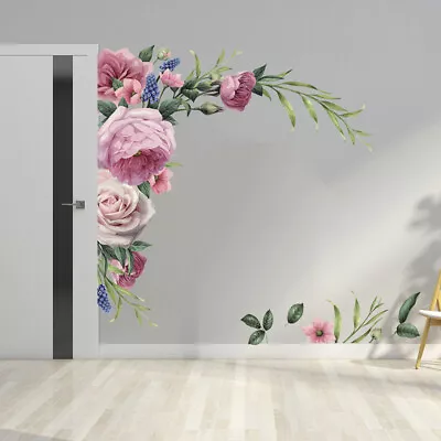 £2.88 • Buy Large Peony Rose Flower Art Wall Sticker Living Room Home Decal Background DIY