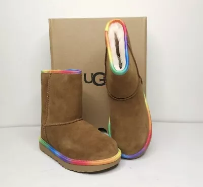 UGG Rainbow Genuine Shearling Lined Suede Boot Size 3 $130 1019699K • $50