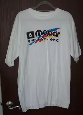 Vintage Mopar Performance Parts Tee White 100% Cotton Size L-XL • $22.99