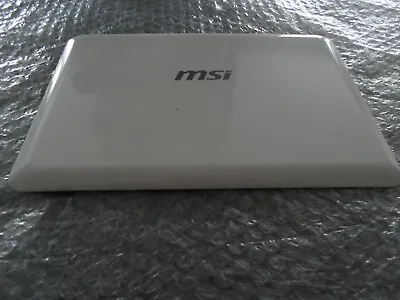 MSI U135 White Lid With Webcam & Cables FAST POST • £9.95