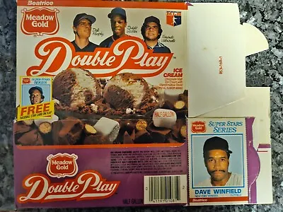 DAVE WINFIELD 1986 Meadow Gold Double Play Ice Cream Empty Box Rare Find. • $12