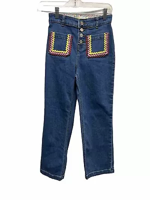 Mini Boden Youth Girls Size 11yr Embroidered Jeans New • $13.99