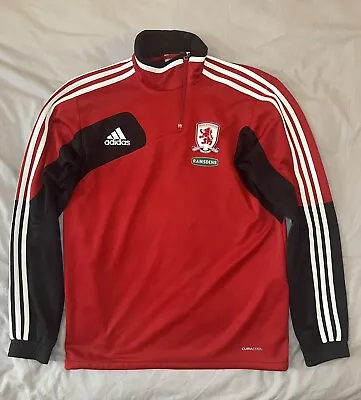 Middlesbrough FC 1/4 Football Training Jacket- Adidas Medium • £20