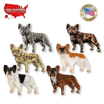 Pewter French Bulldog Lapel Pin Or Bulldog Fridge Magnet D384 Made In USA • $15.99