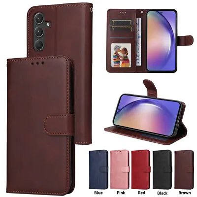 Luxury Fashion Leather Magnetic Flip Wallet Case For Samsung A55 A35 A25 A15 A05 • $8.78