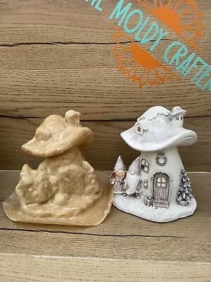 Latex Rubber Mould Christmas Toadstool Gonk House Gnome Couple  Mushroom Mold • £14.50