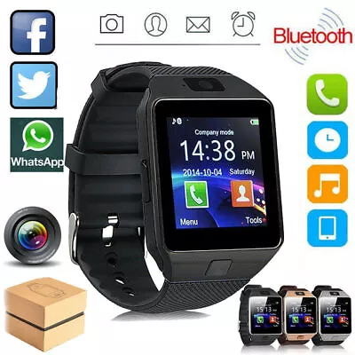 $25.07 • Buy Smart Watch Waterproof Phone Mate W/Camera For Android HUAWEI Bluetooth IPhone