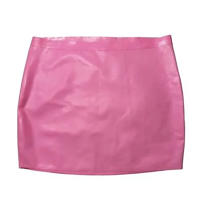 NEW Skims RARE Latex Mini Skirt In Neon Orchid Women’s 2X • $88