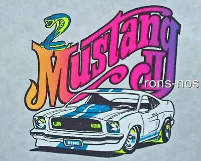 Ford Mustang II Cobra Early 70's T-Shirt Vintage   NOS 0197 • $17.99