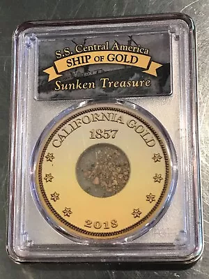 Pcgs 1857 Ss Central America Shipwreck Of California Gold  One Pinch-mar442 • $119.98