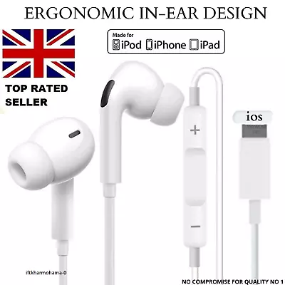 Wired Earphones Headphones Bluetooth For Apple IPhone 13 Pro 12 11 Pro X XS 7 8+ • £3.45