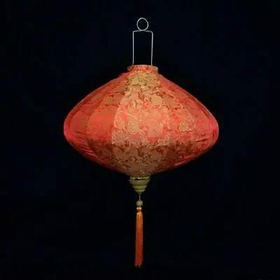 Quasimoon XXL Large Red / Orange Vietnamese Silk Lantern Diamond By PaperLan... • $67.86