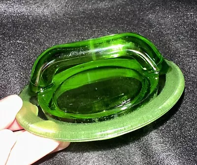 VTG L. E. Smith RARE Green Textured  Glass Milk Can Canister LID 6” T LID ONLY • £17.36