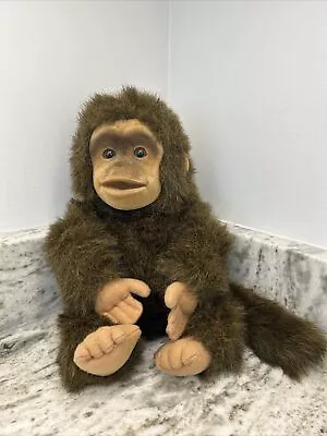 Vintage 1994 14  Hosung Monkey Hand Puppet Chimp Stuffed Plush Animal Toy Doll • $17