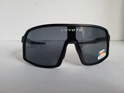 $60 • Buy Coyote Python Pit Viper Style Designer Polarized Sunglasses In Black/Grey 135 Mm