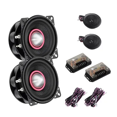 Bassface IndyCP4 4'' 10cm 2x60w RMS SQ Car Component Midrange & Tweeter Kit • £81.99