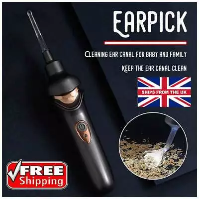 Electric Ear Pick Ear Wax Painless Tool Earwax Cleaning Cleaner ReOLoval Vacuum • £11.16