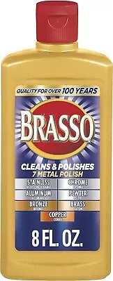 NEW Brasso-2660089334 Multi-Purpose Metal Polish 8 Oz FREE &FAST SHIPPING • $12.88