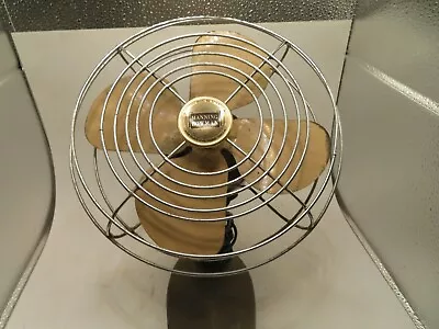 Manning Bowman Model 31 Electric Desk Top Fan 1950's Working Great 9  • $29.99