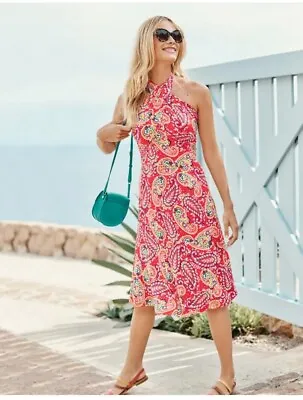 Boden Lilah Multiway Dress -Multicoloured -jo435-RRP £80-Size UK14 • £39.99