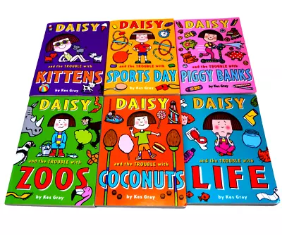 Job Lot X 6 Books Daisy And The Trouble With Paperback Bundle Kes Gray 2019 • £4.99