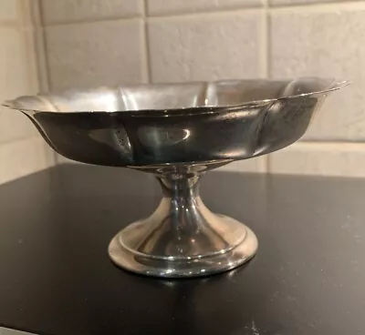 Vintage Webster Sterling Fluted Scalloped Pedestal Compote Candy Nut Dish Bowl • $128