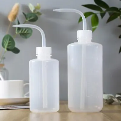 250/500ml Curved Mouth Diffuser Soap Wash Squirt Squeeze Bottle For Lab Kitchen • $2.39