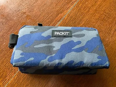 Packit Freezable Lunch Bag Blue Camo Design • $0.99
