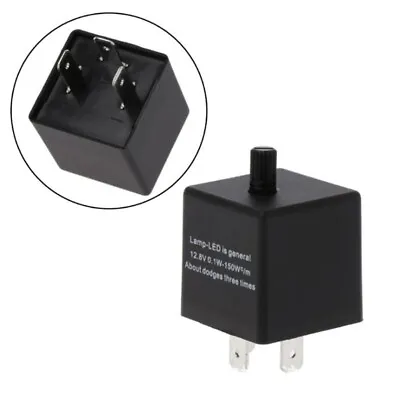 CF13 LED Flasher Relay Adjustable  Fits Turn Signal Light Fast Hyper Flash 3-Pin • $4.98