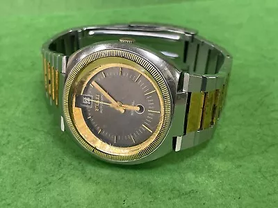 Vintage Ultra Rare JAPAN FUJI Automatic  SIGNAL  SS GOLD PLATED WATCH R5 • $499