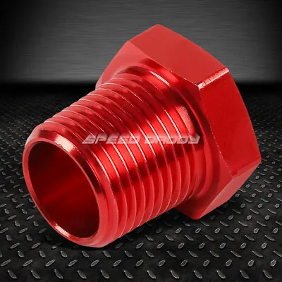 Red 1/4 Female To 3/8 Male Npt Pipe Bushing Reducer Adapter Fitting Gas/oil • $4.99