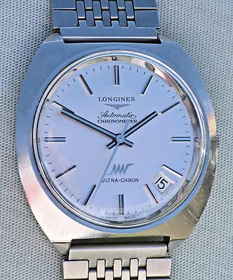 Rare Longines Automatic Certified Chronometer Steel 1972 Extract Official • £1092.57