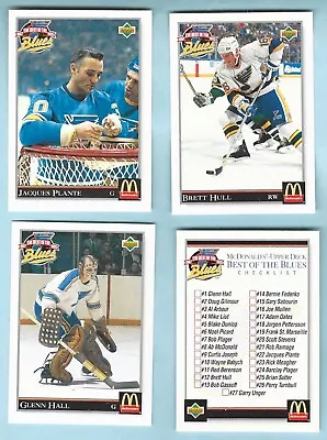 1992-93 UD McDonalds Best Of The Blues Set W/ Checklist (28) • $20