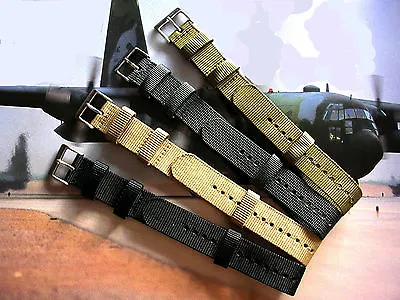 NATO G10® Aviator™ Military Watchband Army Dive Strap HD Nylon RAF IW SUISSE Usa • $19.95
