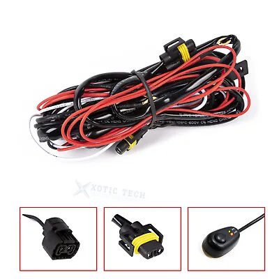 H11/H8 LED Work Light Bar Wire Harness W/on-off Switch Relay Cable Kit 40A 12V • $18.99