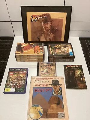 $169.99 • Buy INDIANA JONES Collection Mixed Lot X 13 ( VHS / DVD / BOOKS / FRAMED POSTER).