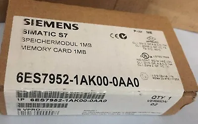 New Siemens 6ES7952-1AK00-0AA0 6ES7 952-1AK00-0AA0 Memory Card • $265.88