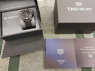 Tag Heuer Aquaracer Solargraph 200m Black Steel Men's Watch WBP1112 With Box • $1699.99
