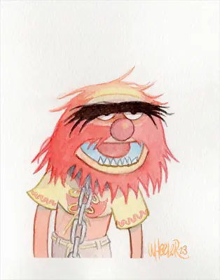 Muppets Animal 11x14 By Jeremy Wheeler Ltd Edition X/ Print Poster MINT Art • $65