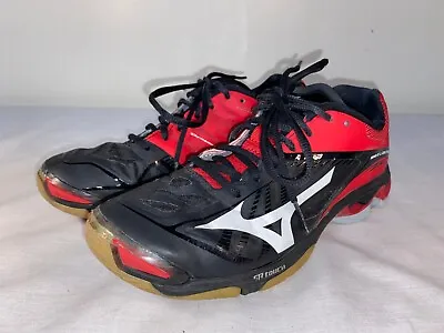 Mizuno Wave Lightning Z2 Volleyball Shoes Women's Black Red - US 8.5 • $16.99
